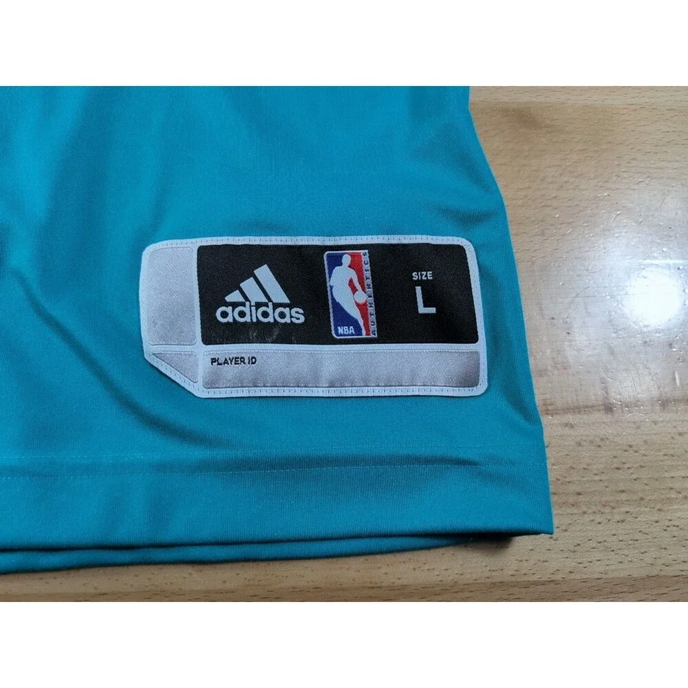 Charlotte Hornets Adidas Long Sleeve Shirt Mens Large Teal NBA Basketball